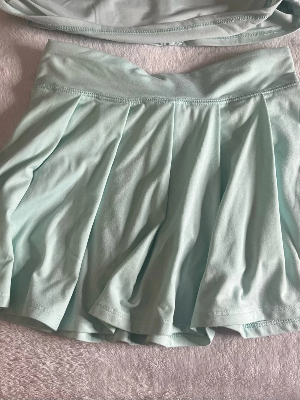 Carter’s Girls Mint Green Athletic Zip Jacket and Skort Set Sz 8 - Picture 9 of 9